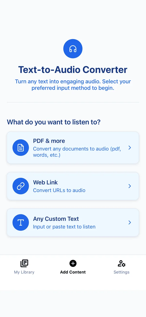 Frateca app — Text-to-Audio Converter